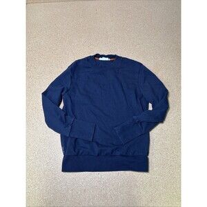 Icebreaker Women’s Cotton Wool Heavyweight Crewneck Blue Sz XS D3